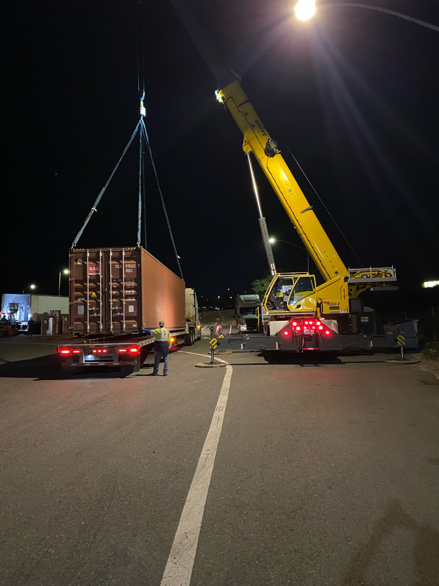 KBLS work photo at night