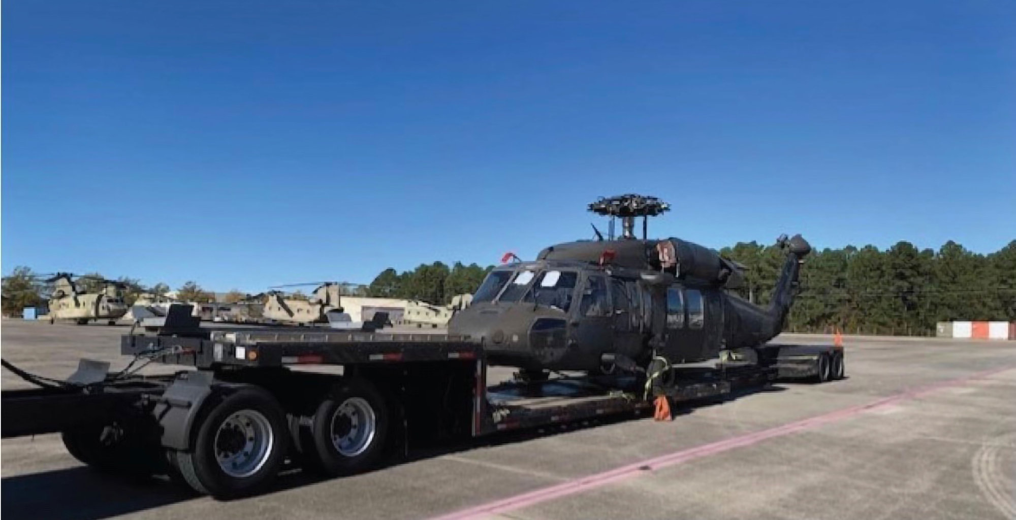 Helicopter truckload